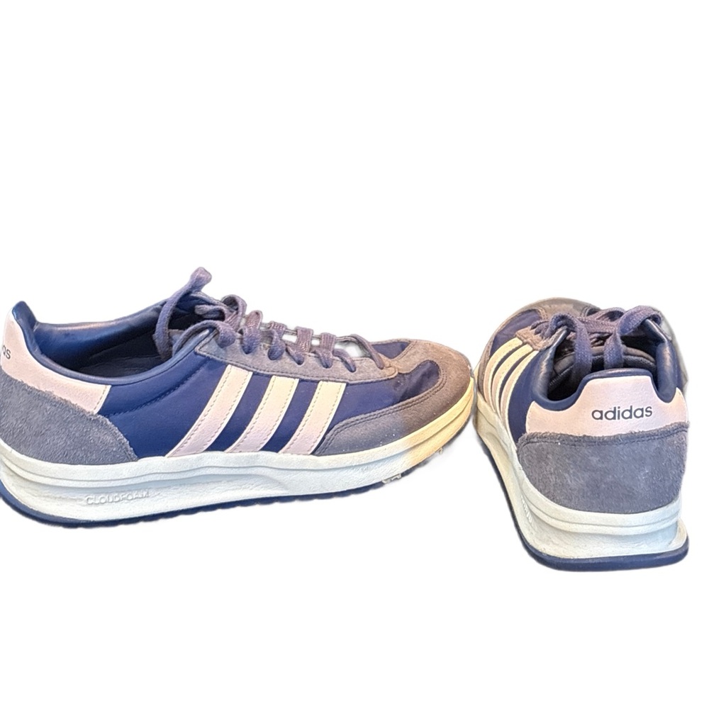 Adidas Blue/Pink/Grey Retro Sneakers